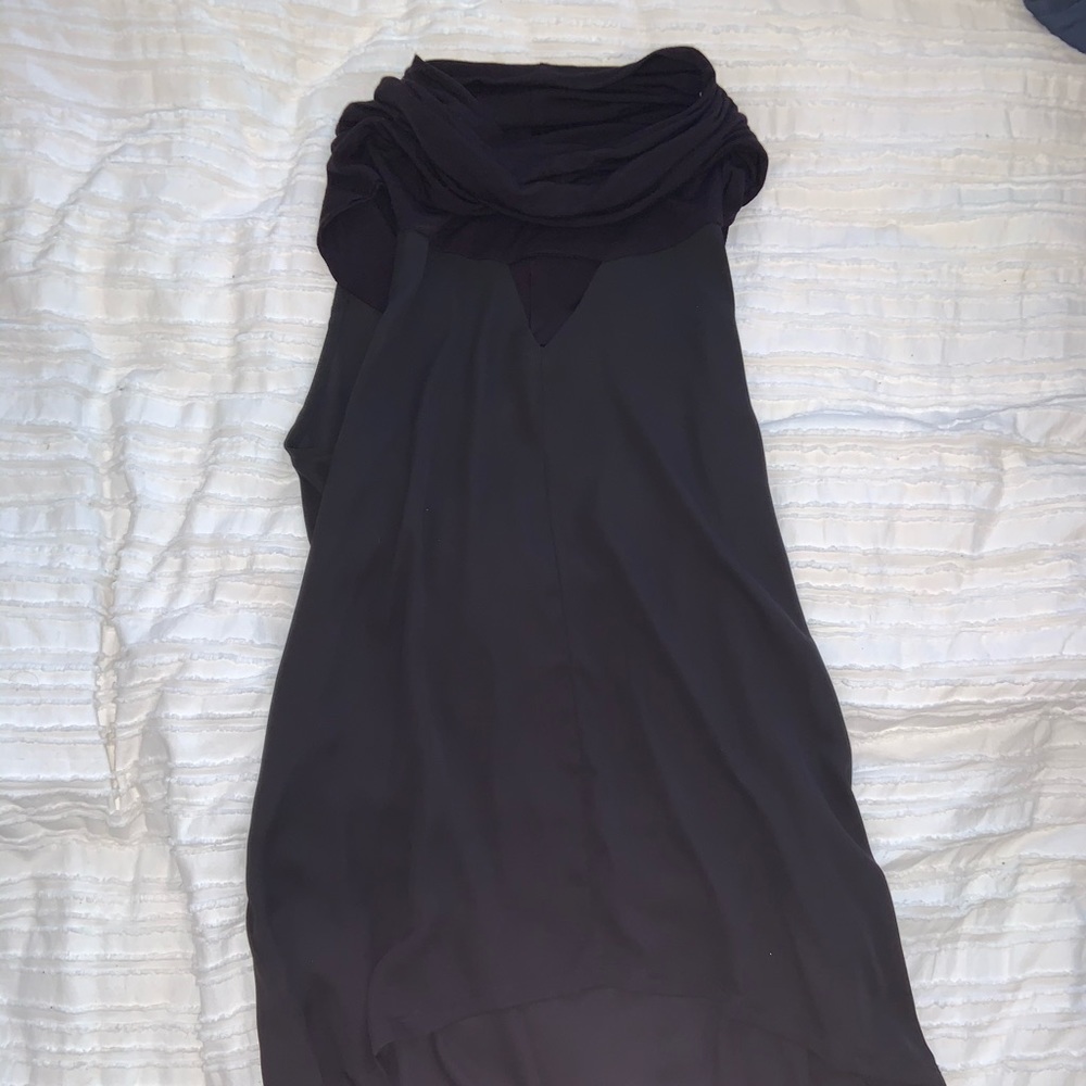 Black turtle neck tank top
